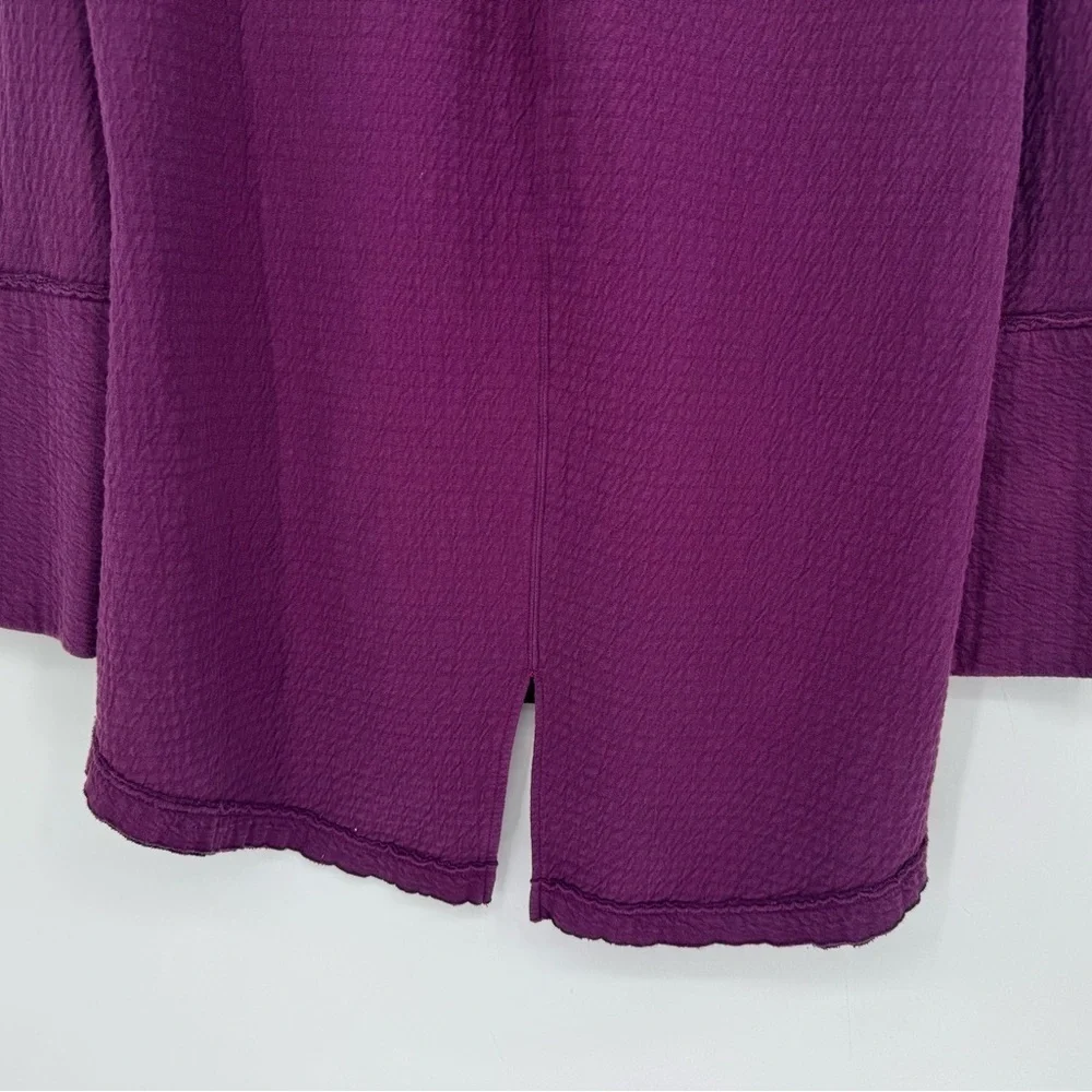 Neon Buddha Women's Rich Plum Oversized Cowl Neck Sweater Boho Chic Size Medium